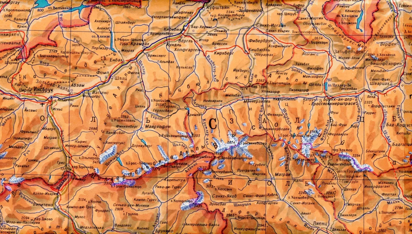 Austrijos žemėlapis 1981 - Autorių kolektyvas, knyga 4