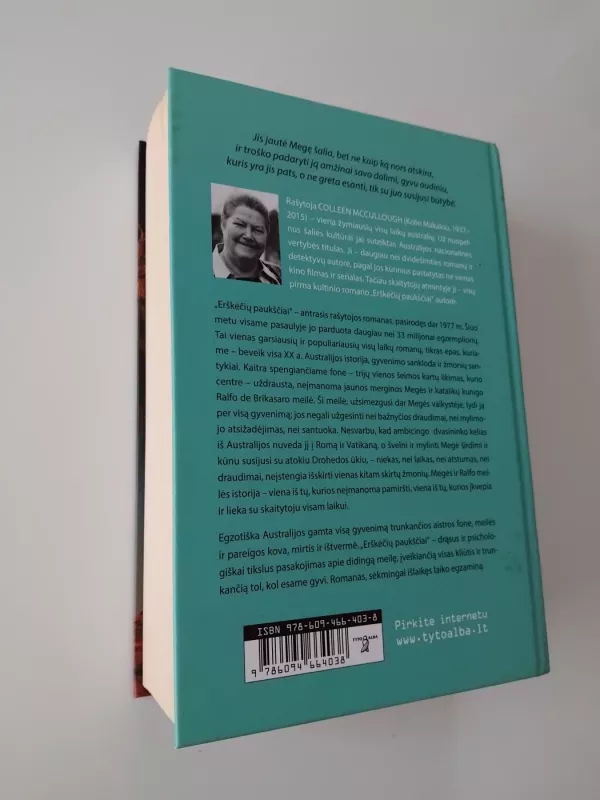 Erškėčių paukščiai - Colleen McCullough, knyga 3