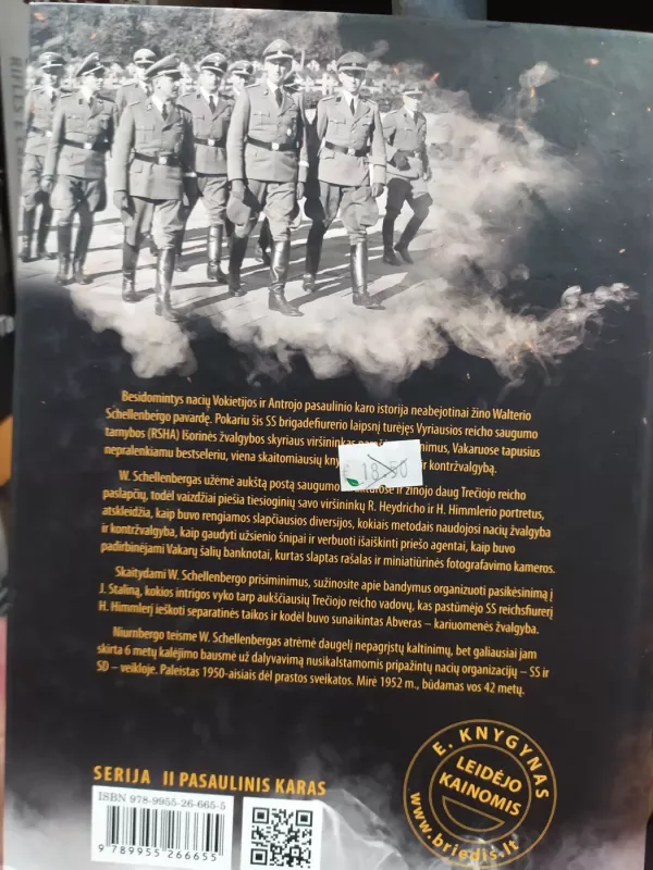 Hitlerio Šnipų Aso Atsiminimai - W. Schellenbergas, knyga 3