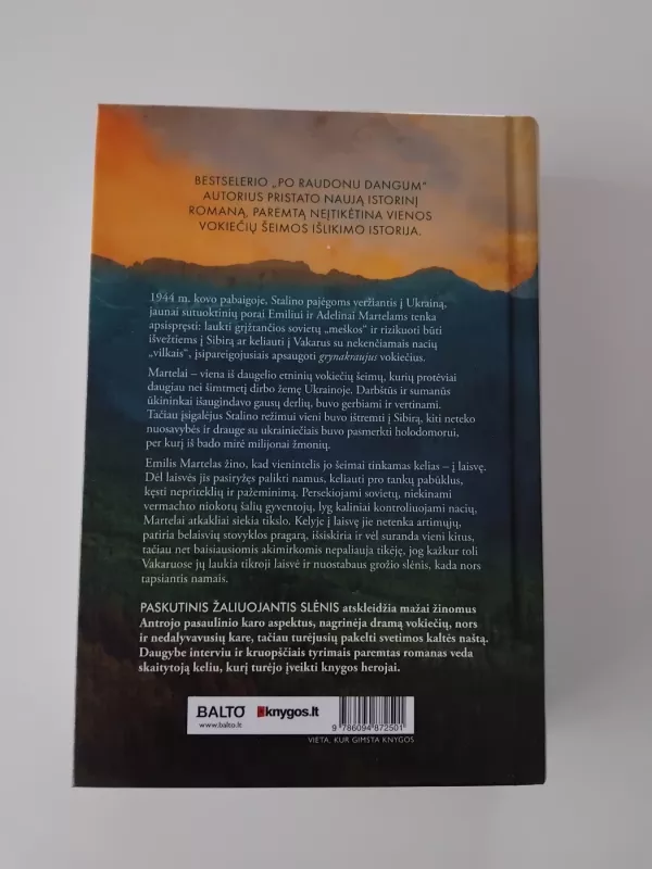 Paskutinis žaliuojantis slėnis - Mark Sullivan, knyga 3