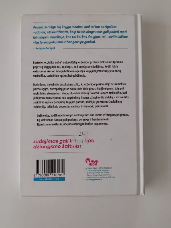 Judėjimo džiaugsmas - Kelly McGonigal, knyga 3