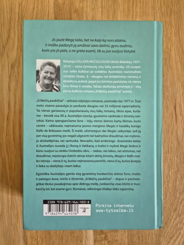 Erškėčių paukščiai - Colleen McCullough, knyga 3