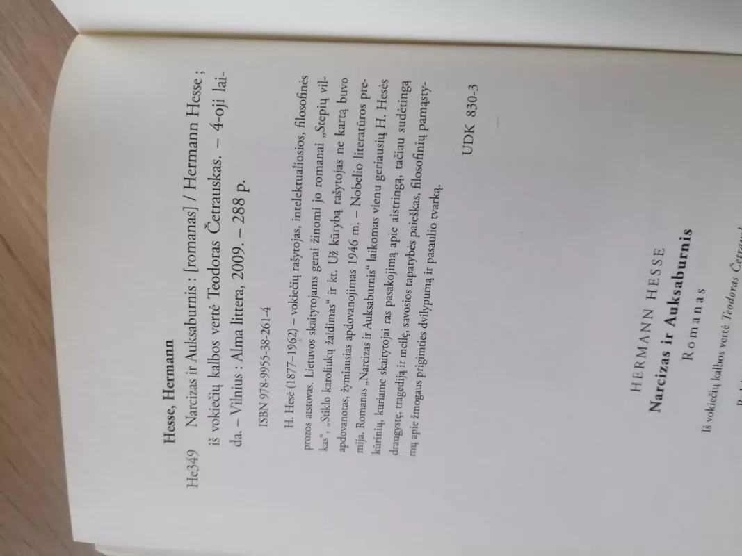 Narcizas ir Auksaburnis - Hermann Hesse, knyga 6