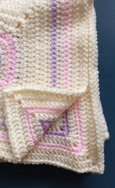 Rankų darbo nertas vaikiškas užklotukas, 115x88cm - , namai ir interjeras 5