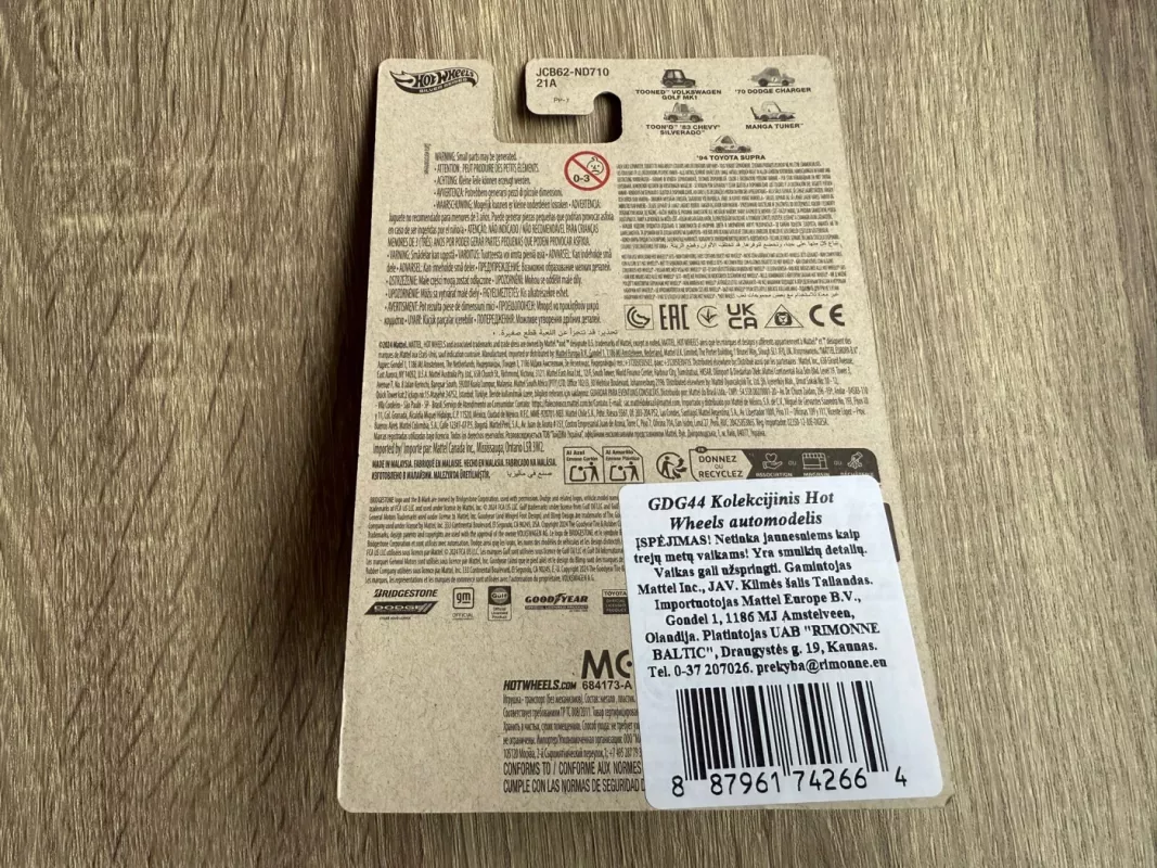 Tooned Volkswagen Golf MK1 Gulf Hot Wheels - , namai ir interjeras 6