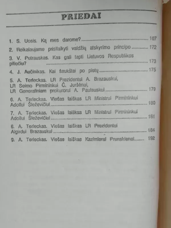 Broliai Antanas ir Vladas Terleckai prieš Gedimino Vagnoriaus politiką - Vladas Terleckas, knyga 4