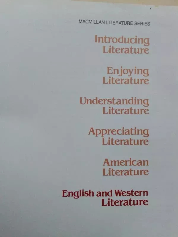 English and Western Literature - Autorių Kolektyvas, knyga 3