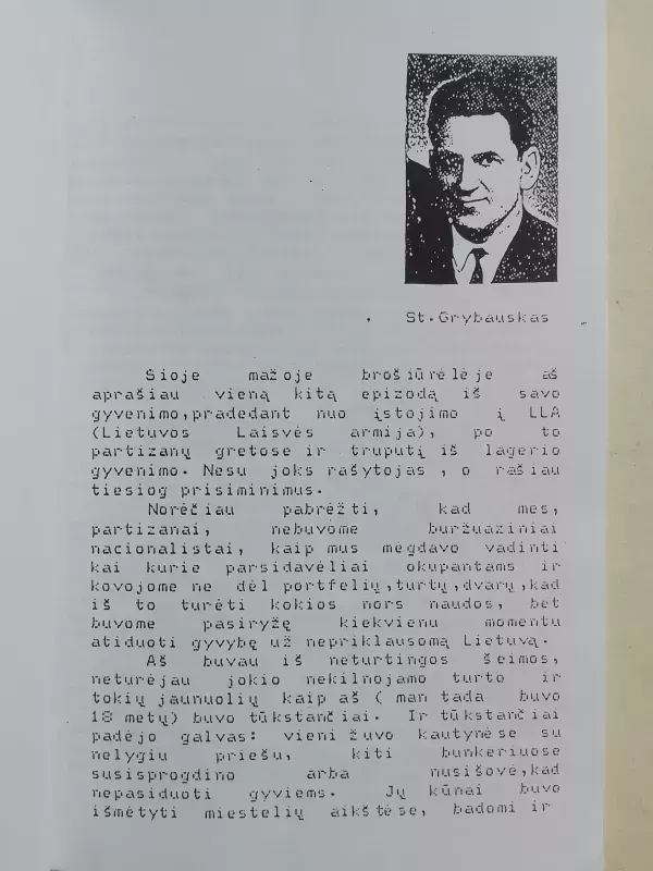 Lietuvos partizano St. Grybausko prisiminimai - Stepas Grybauskas, knyga 4