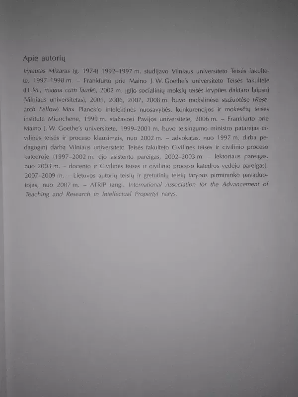 Autorių teisė (I tomas) - Vytautas Mizeras, knyga 5