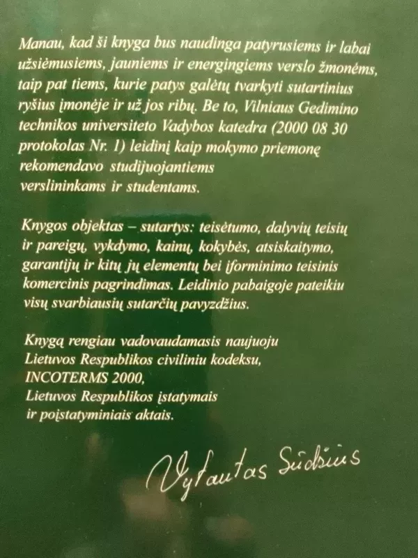 Sutartys: principai ir praktika - Vytautas Sūdžius, knyga 4