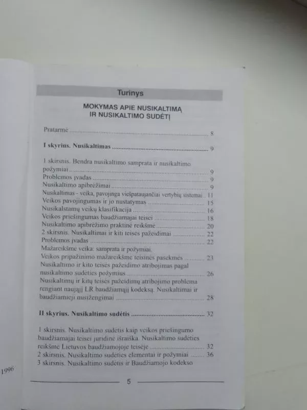 Mokymas apie nusikaltimą ir nusikaltimo sudėtį - Vytautas Piesliakas, knyga 4