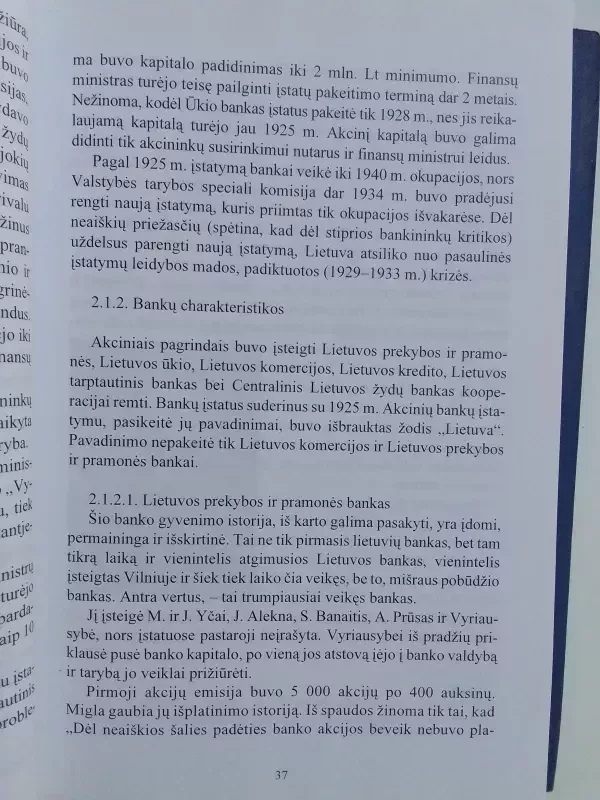 Lietuvos bankininkystės istorija 1918-1941 - Vladas Terleckas, knyga 5