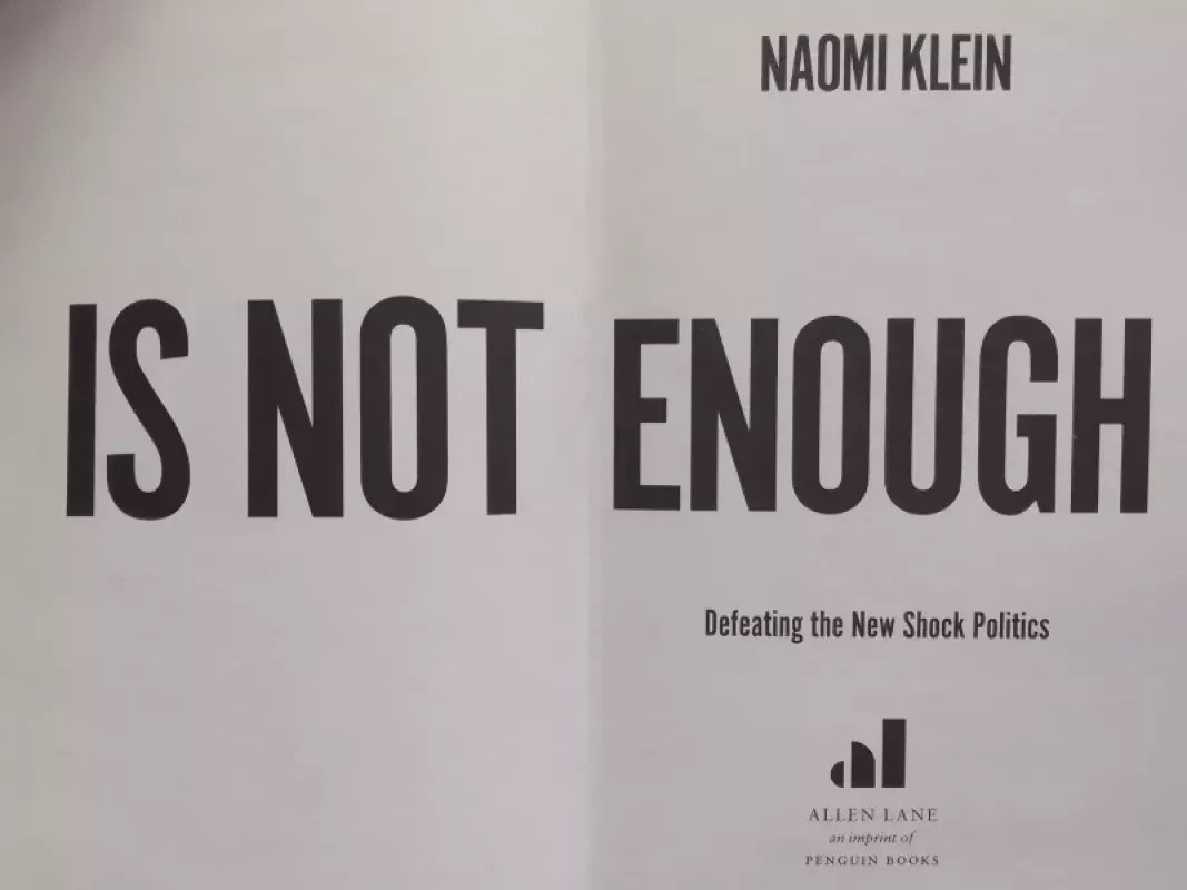 No is not enough - Naomi Klein, knyga 5