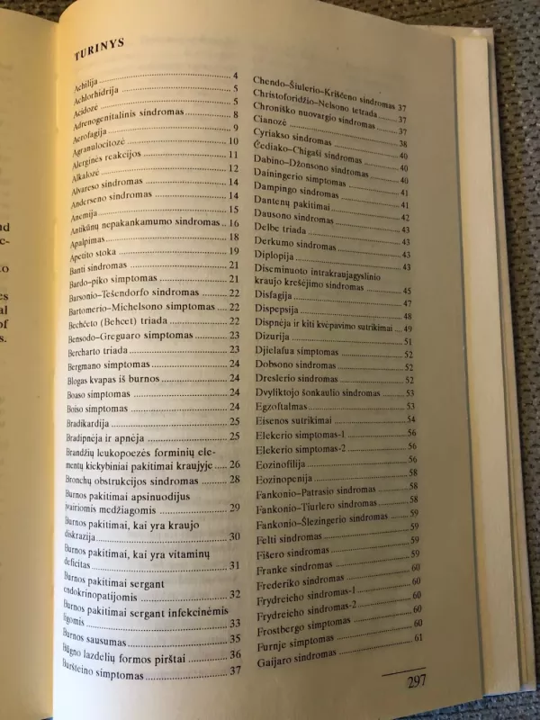 Klinikiniai sindromai ir simptomai - Dalia Tamulevičiūtė, knyga 4