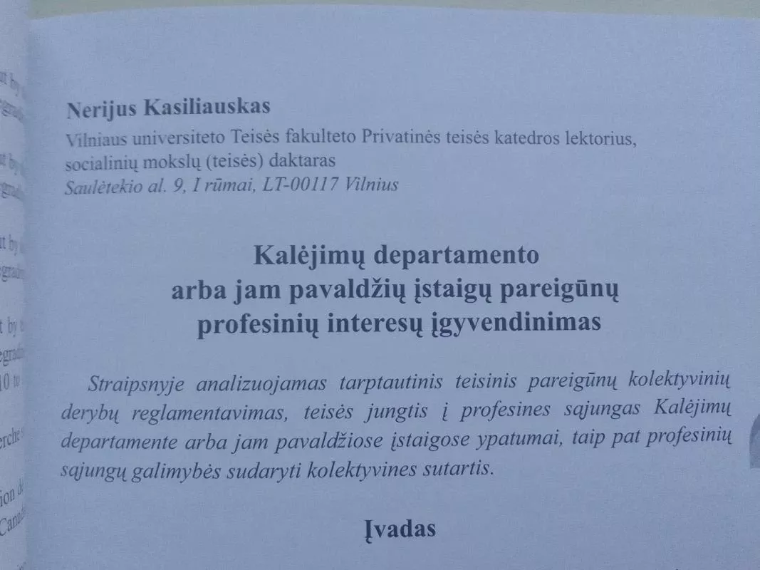 Bausmių vykdymo sistemos teisinis reguliavimas ir perspektyvos Lietuvos Respublikoje - Vyriausiasis mokslinis redaktorius Gintaras Švedas, knyga 6