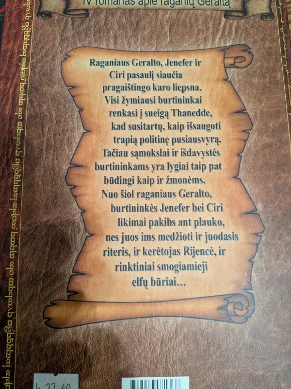 Paniekos metas - Andrzej Sapkowski, knyga 3