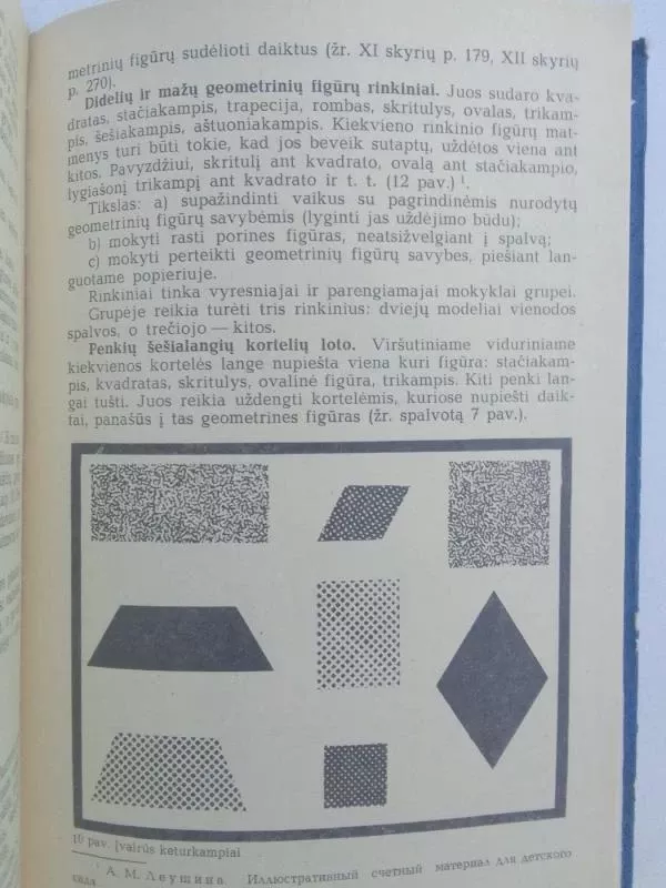 Elementarių matematikos vaizdinių formavimas ikimokykliniame amžiuje - A. Leušina, knyga 6