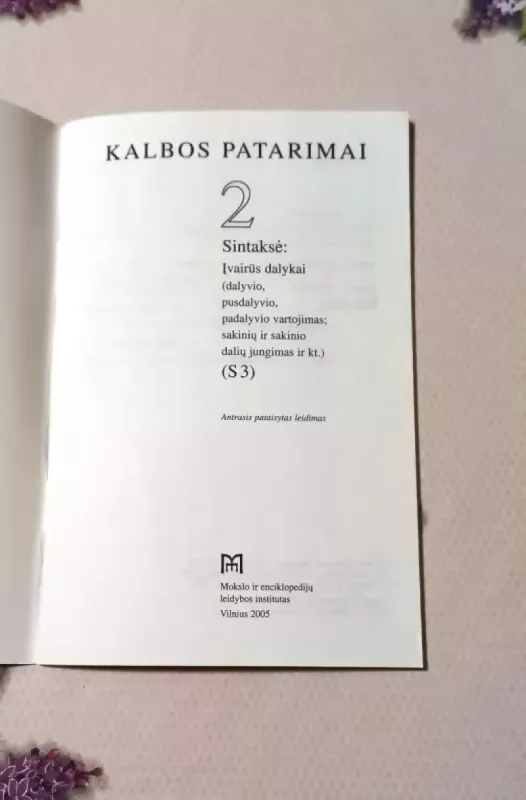 Kalbos patarimai 2 - Rita Miliūnaitė, knyga 3