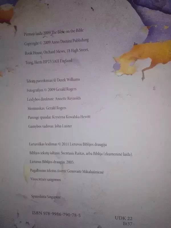 Biblija kalbina tave - Derek Williams, knyga 3