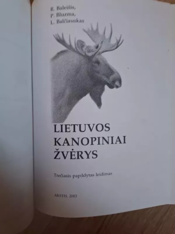 Lietuvos kanopiniai žvėrys - R. Baleišis, knyga 3