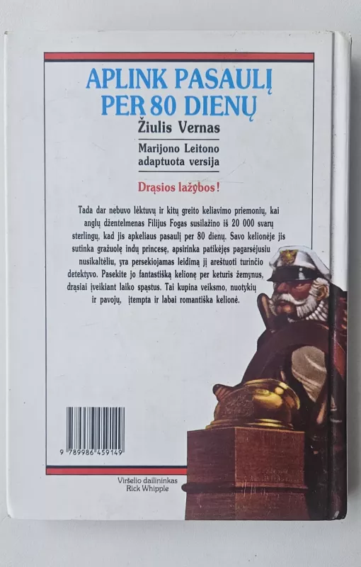 Aplink pasaulį per 80 dienų. Iliustruota Didžioji Klasika. Nr. 4 - Žiulis Vernas, knyga 5
