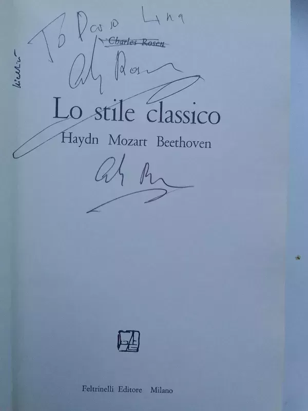 Lo stile classico: Haydn, Mozart, Beethoven - Charles Rosen, knyga 3