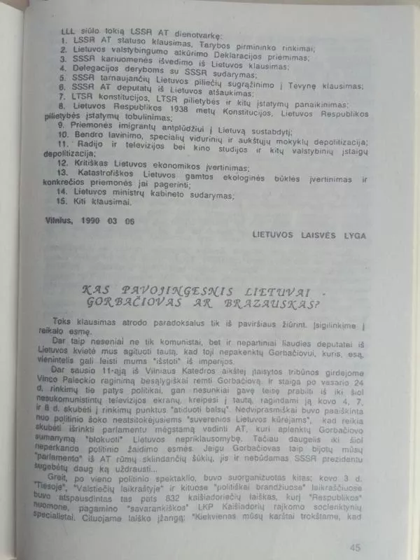 Laisvės šauklys (1988-1992) II - Lietuvos Laisvės Lyga, knyga 6
