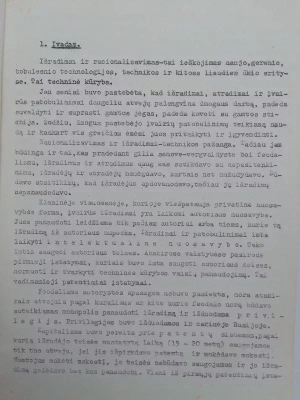 Patentų mokslas (Paskaitų konspektas) - P. Kasperavičius, knyga 5