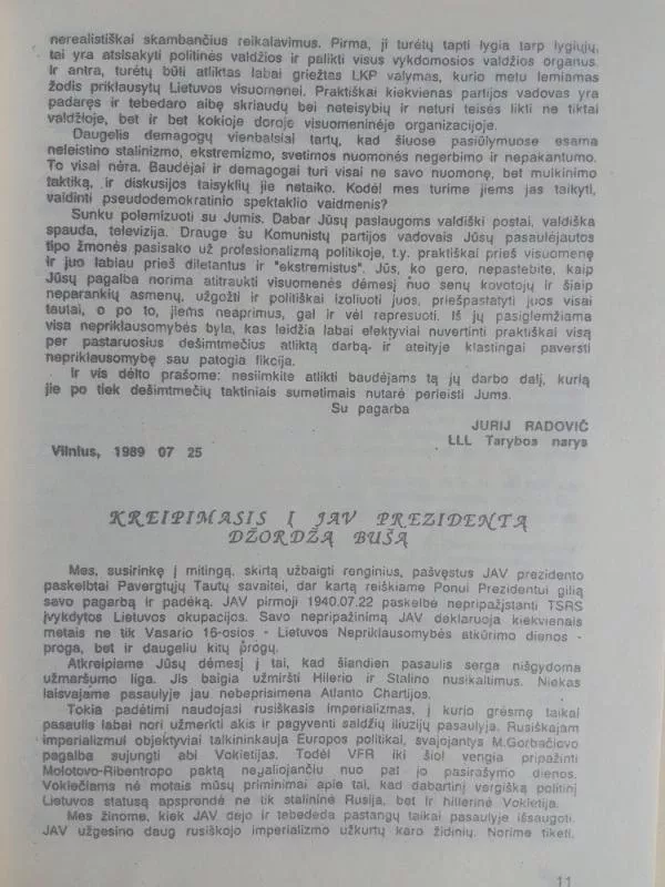 Laisvės šauklys (1988-1992) II - Lietuvos Laisvės Lyga, knyga 4