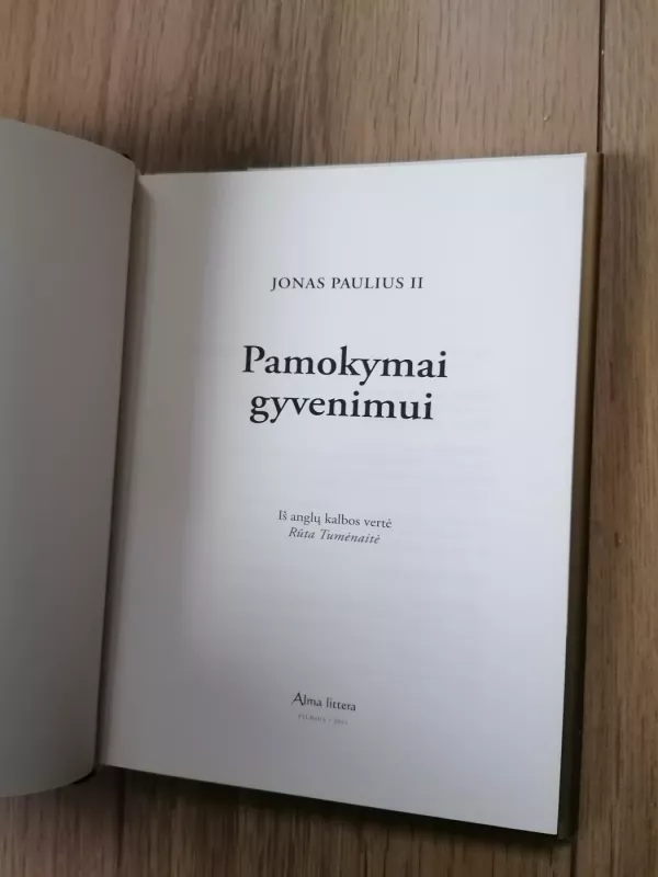 Pamokymai gyvenimui - Jonas Paulius II, knyga 4