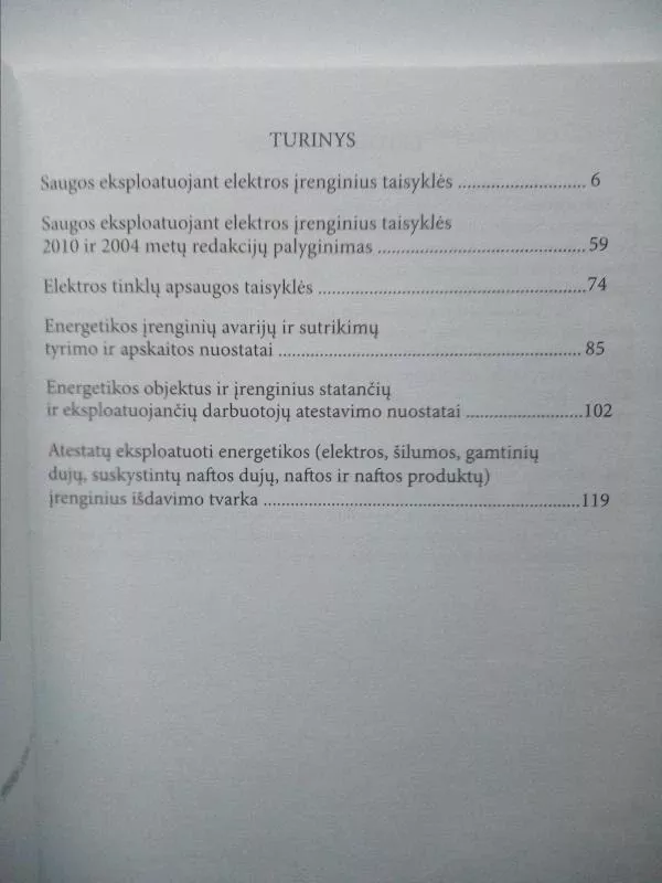 Saugos taisyklės eksploatuojant elektros įrenginius - Autorių Kolektyvas, knyga 3