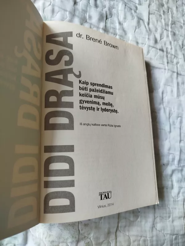 Didi drąsa. Kaip sprendimas būti pažeidžiamu keičia mūsų gyvenimą - Brene Brown, knyga 3