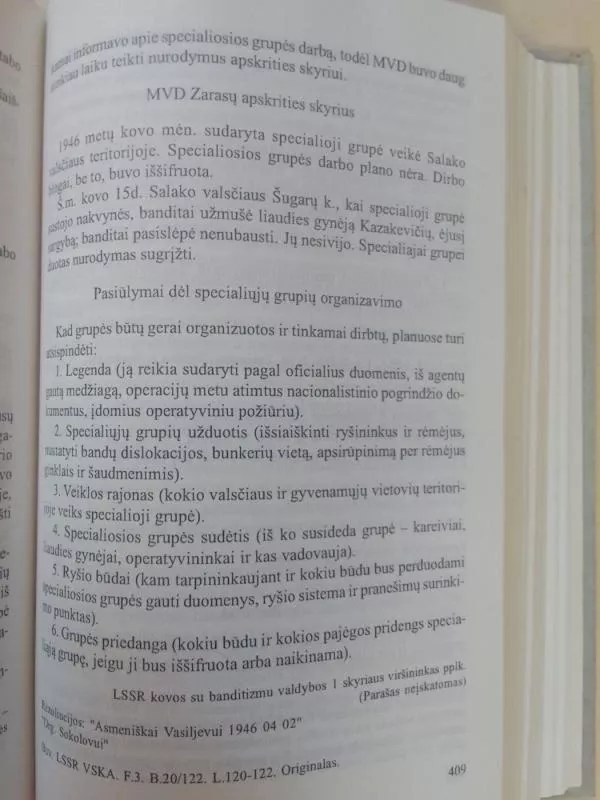 Lietuvos partizanų kovos ir jų slopinimas MVD-MGB dokumentuose 1944-1953 metais - Nijolė Gaškaitė, Algis Kašėta, Juozas Starkauskas, knyga 6