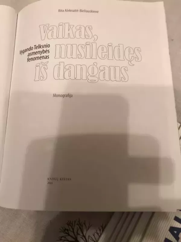 Vaikas, nusileidęs iš dangaus. Vygando Telksnio asmenybės fenomenas - Rita Aleknaitė-Bieliauskienė, knyga 5