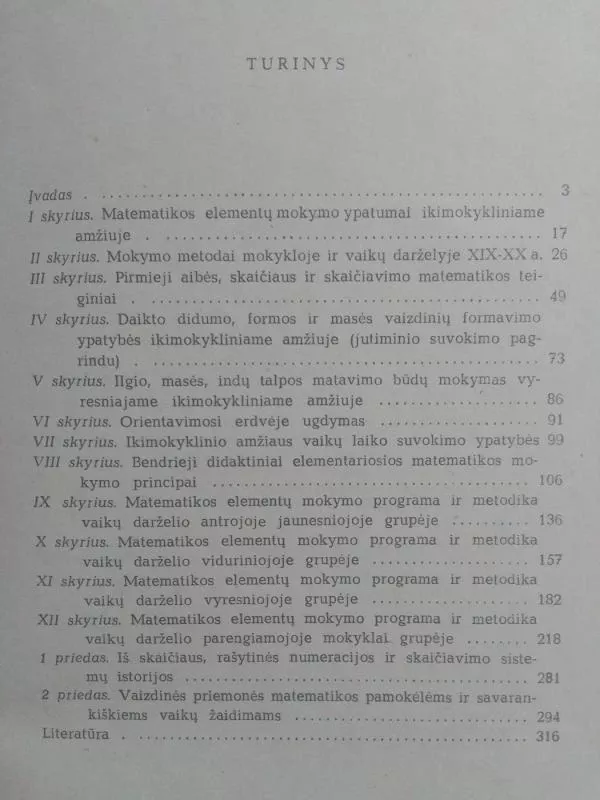 Elementarių matematikos vaizdinių formavimas ikimokykliniame amžiuje - A. Leušina, knyga 5