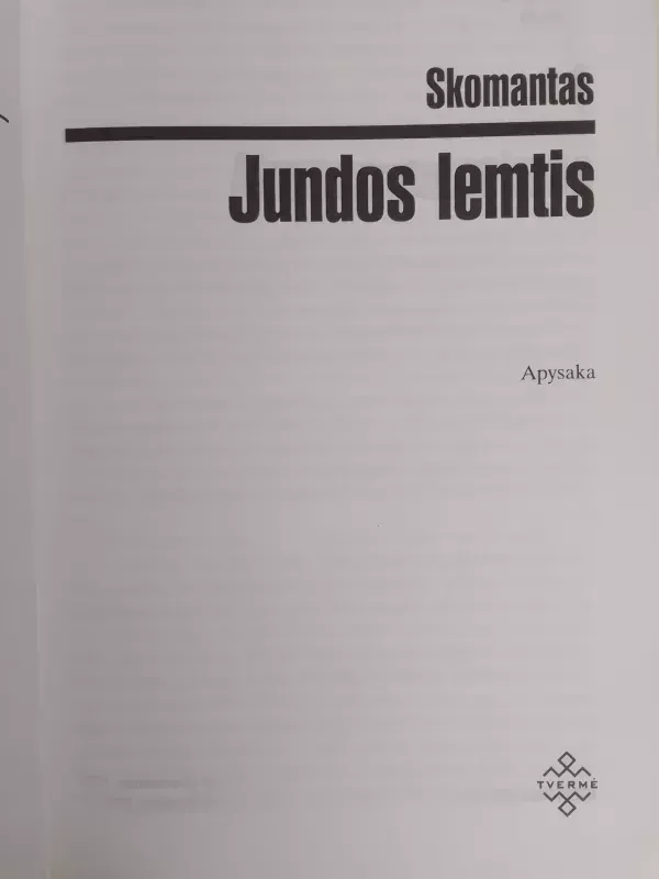 Jundos lemtis - Autorių Kolektyvas, knyga 3