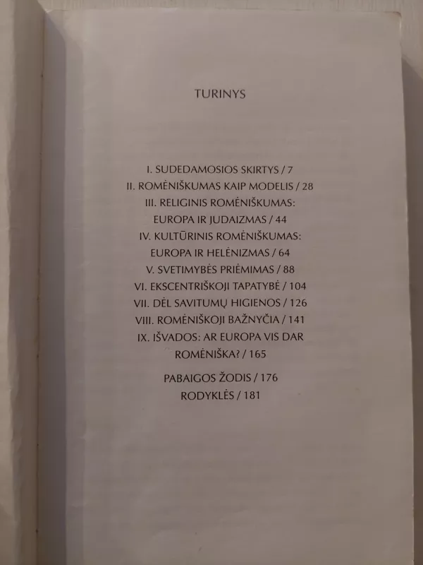 Ekscentriškoji Europos tapatybė - Remi Brague, knyga 5