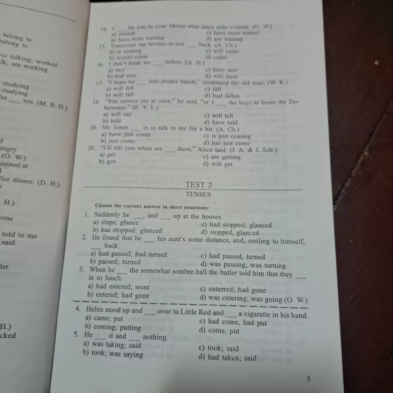 English tests - Ina Jaškūnaitė, knyga 5