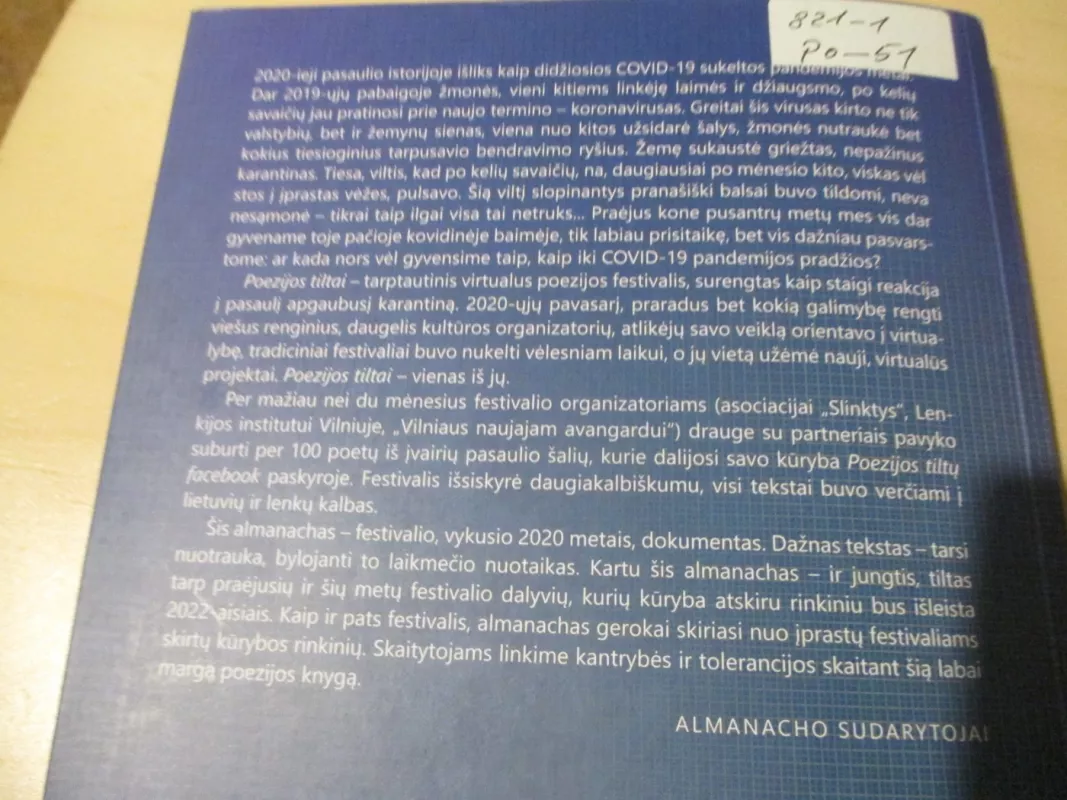 Poezijos tiltai 2020. Almanachas - Autorių Kolektyvas, knyga 3