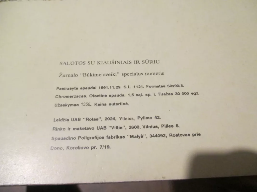 Salotos su kiaušiniais ir sūriu - Autorių Kolektyvas, knyga 4