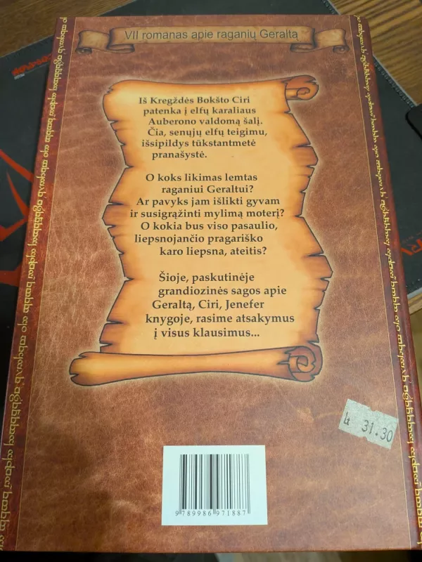 Ežero valdovė - Andrzej Sapkowski, knyga 3