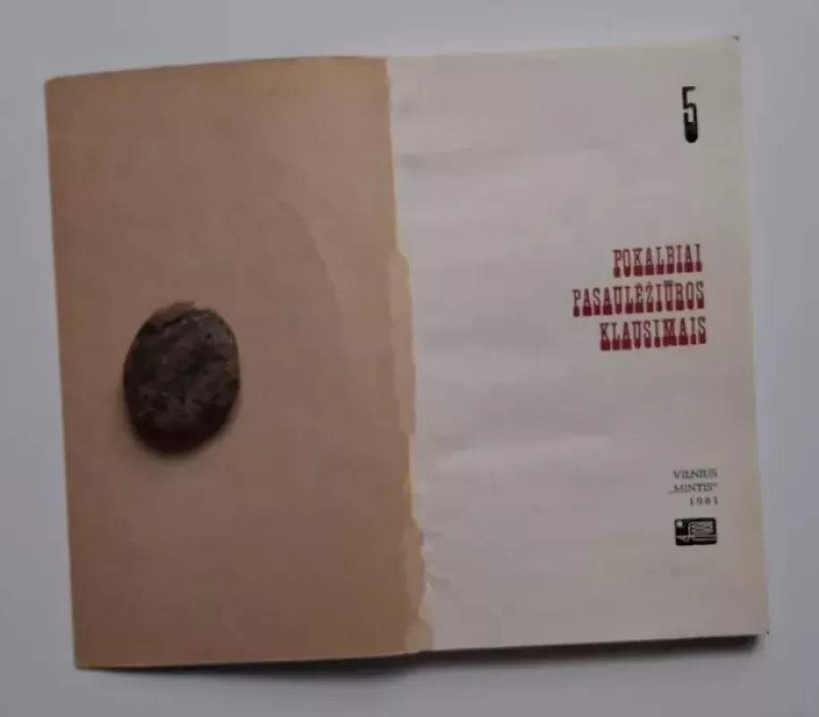 5 pokalbiai pasaulėžiūros klausimais - F. Laurinaitis, knyga 3