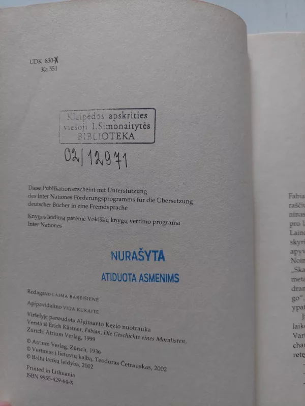 Fabianas. Vieno moralisto istorija - Erich Kastner, knyga 3