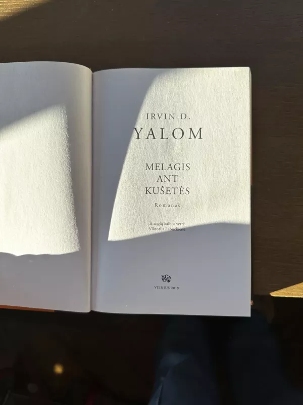 Melagis ant kušetės - Irvin D. Yalom, knyga 4
