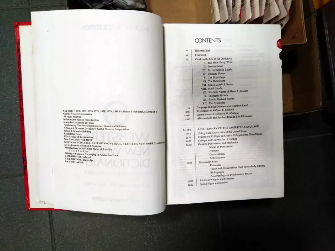 Webster's New World Dictionary. Second College Edition - David B. Guralnik, Editor in Chief, knyga 5