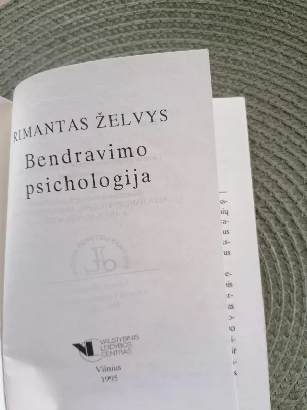 Bendravimo psichologija - Rimantas Želvys, knyga 3