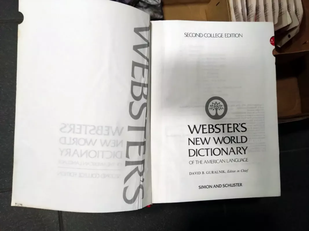 Webster's New World Dictionary. Second College Edition - David B. Guralnik, Editor in Chief, knyga 6