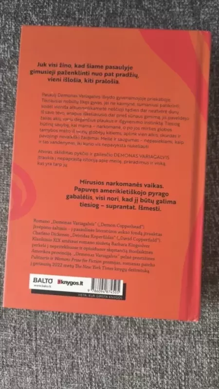 Demonas Variagalvis - Barbara Kingsolver, knyga 3
