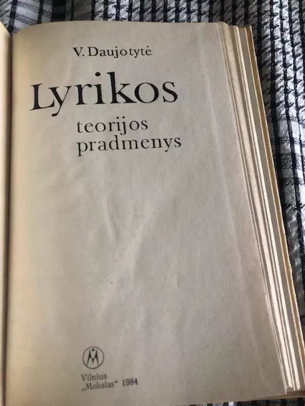 Lyrikos teorijos pradmenys. Mokymo priemonė - Viktorija Daujotytė, knyga 3