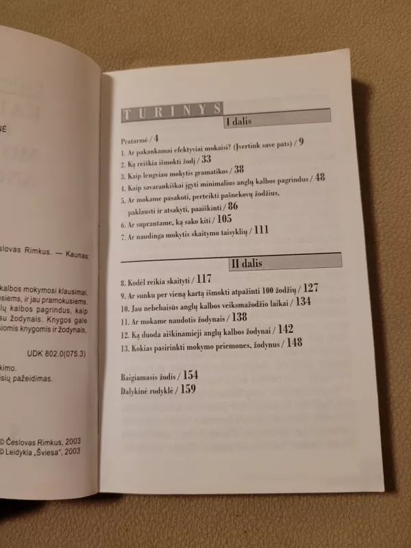 Kaip lengviau mokytis anglų kalbos - Česlovas Rimkus, knyga 3